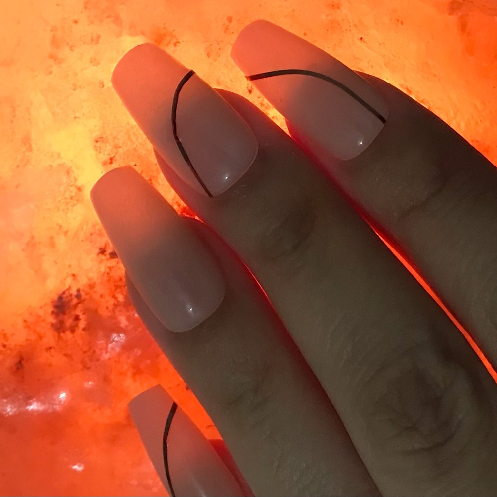beige beauty acrylic/gel luxury press on nails